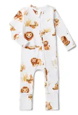 Snuggle Hunny Kids Snuggle Hunny Lion Organic Snugglesuit Convertible Romper