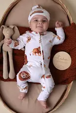 Snuggle Hunny Kids Snuggle Hunny Lion Organic Snugglesuit Convertible Romper