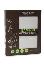 Bubba Blue Bubba Blue Bamboo White 3 pce Cot Sheet Set