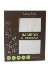Bubba Blue Bubba Blue Bamboo White Cot Fitted Sheet