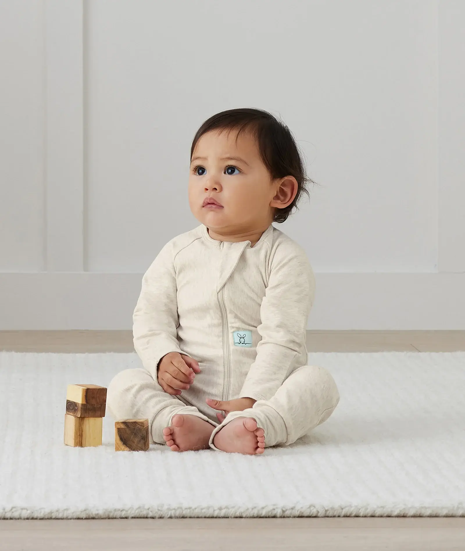 ErgoPouch ErgoPouch 2.0 Tog Layers Long Sleeve Oatmeal Marle