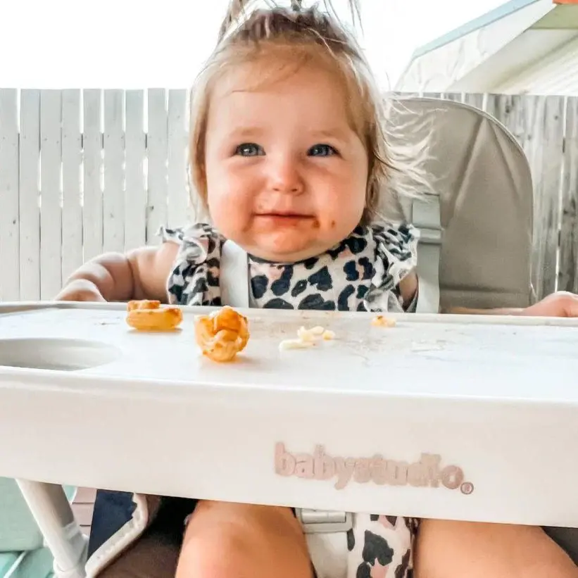 Baby Studio Baby Studio Super Slim Flat Fold High Chair - Beige