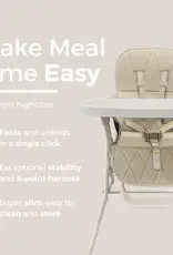 Baby Studio Baby Studio Super Slim Flat Fold High Chair - Beige