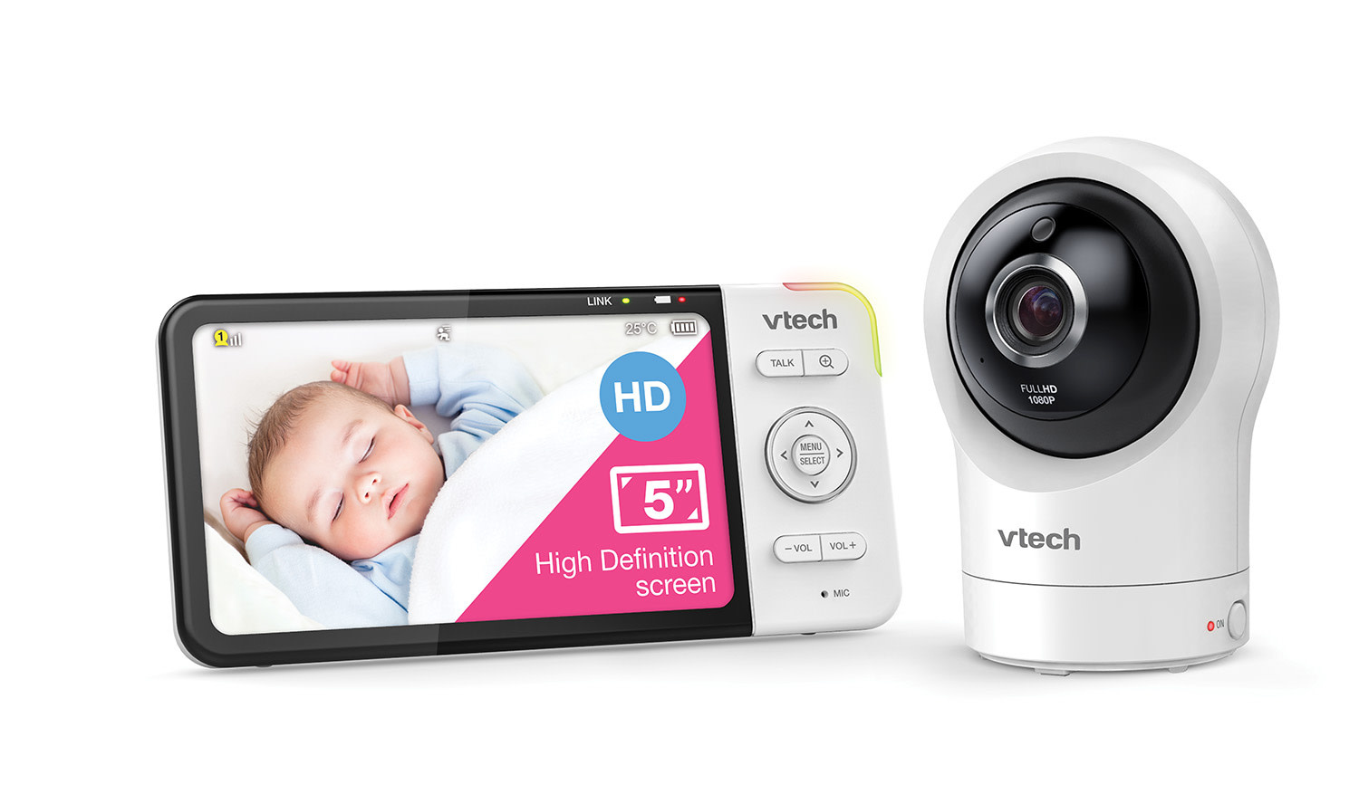 VTech Vtech RM5764HDV2 5” Smart HD Pan & Tilt Video Monitor With Remote Access