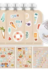 Cherub Baby Cherub Baby Customizable Reusable Food Pouches with Name Labels/Stickers 150ml 5PK Summer Vibes