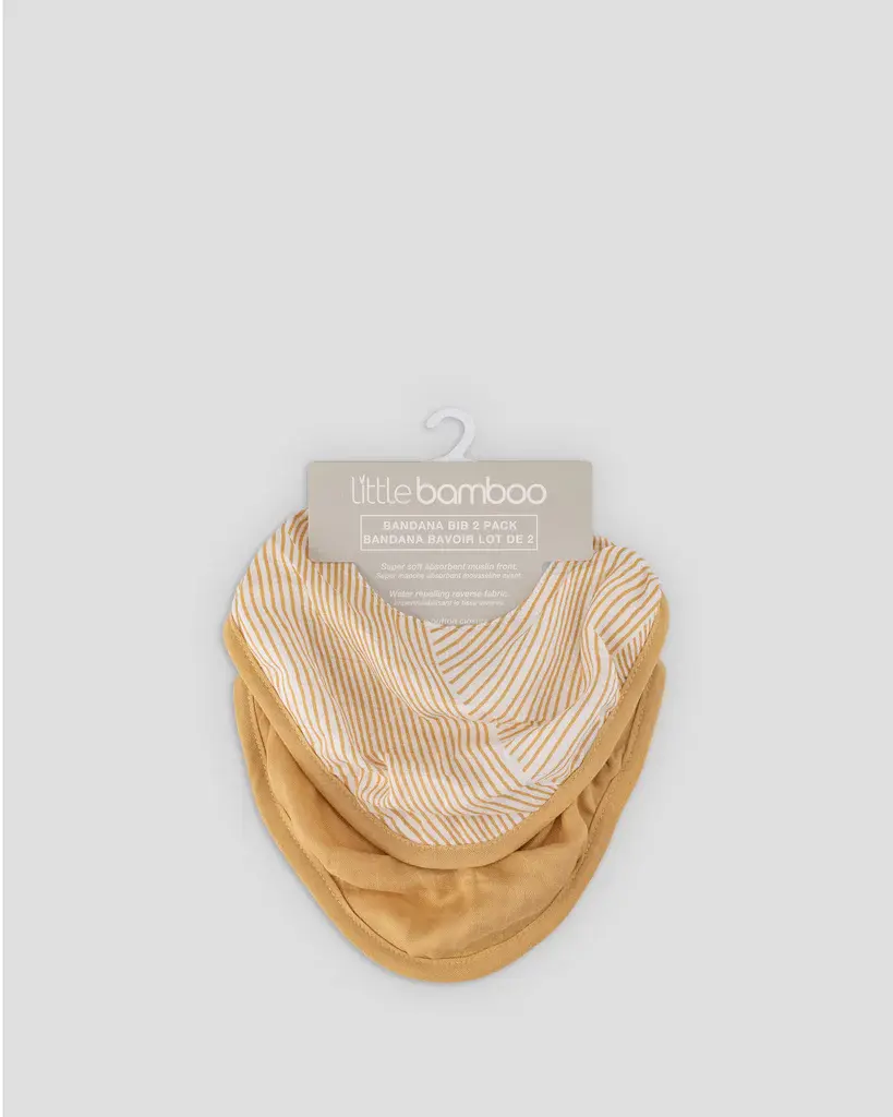 Little Bamboo Little Bamboo Muslin Bib 2Pk