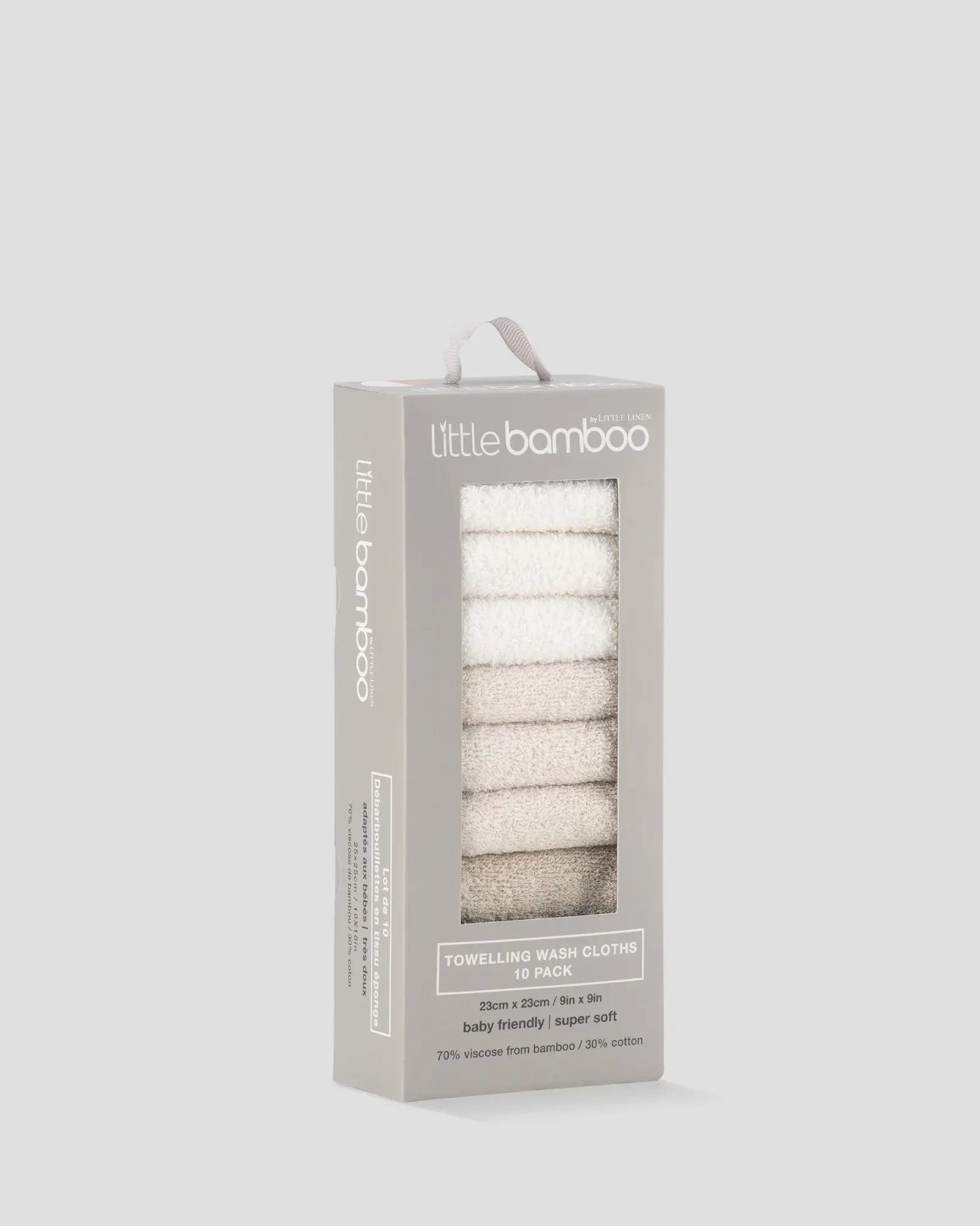 Little Bamboo Little Bamboo Towelling Washer 10PK