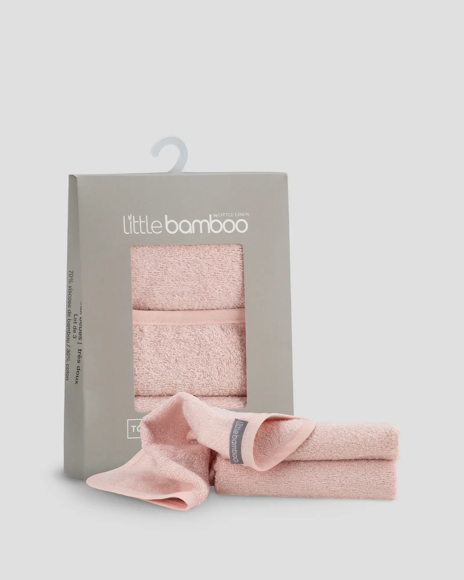 Little Bamboo Little Bamboo Towelling Wash Cloths 3 Pack