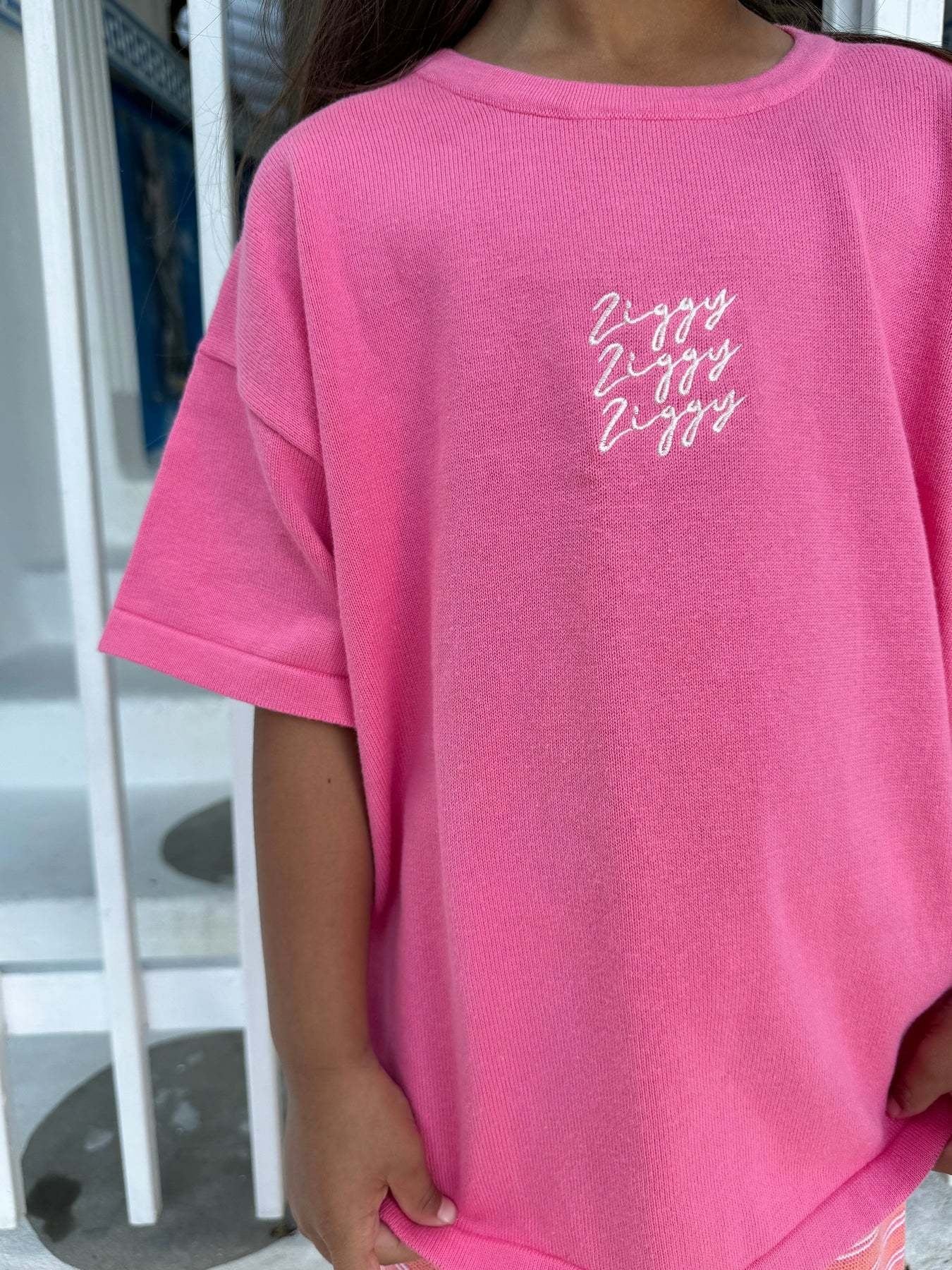 Ziggy Lou Ziggy Lou Signature Tee Raspberry 3-6M