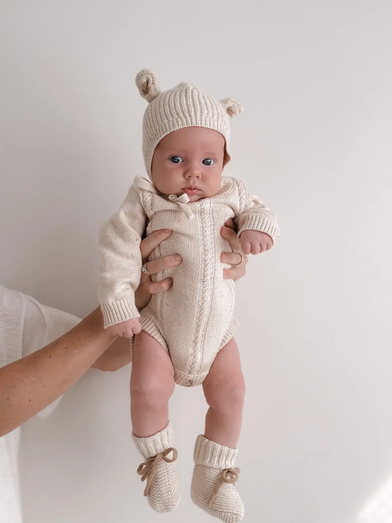 Ziggy Lou Ziggy Lou Heirloom Romper Biscotti Fleck