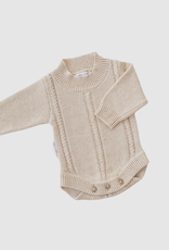 Ziggy Lou Ziggy Lou Heirloom Romper Biscotti Fleck