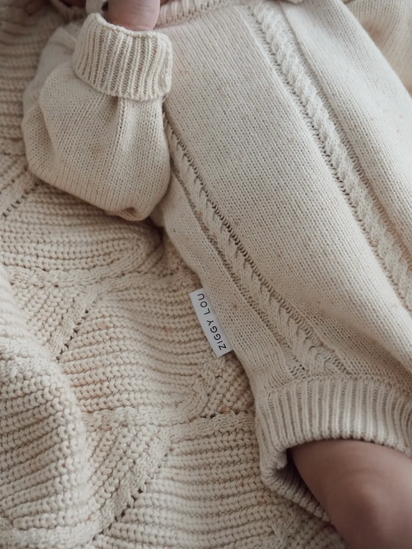 Ziggy Lou Ziggy Lou Heirloom Romper Biscotti Fleck