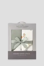 Little Linen Little Linen Hooded Towel 2PK