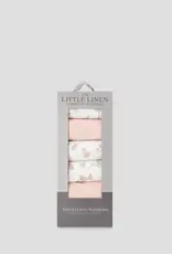 Little Linen Little Linen Towelling Wash Cloth 6PK