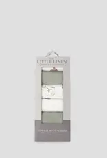 Little Linen Little Linen Towelling Wash Cloth 6PK