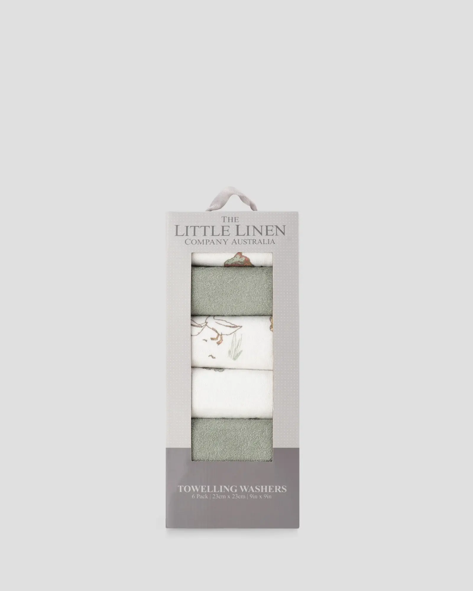 Little Linen Little Linen Towelling Wash Cloth 6PK