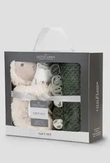 Little Linen Little Linen Boxed Gift Set Farmyard Lamb