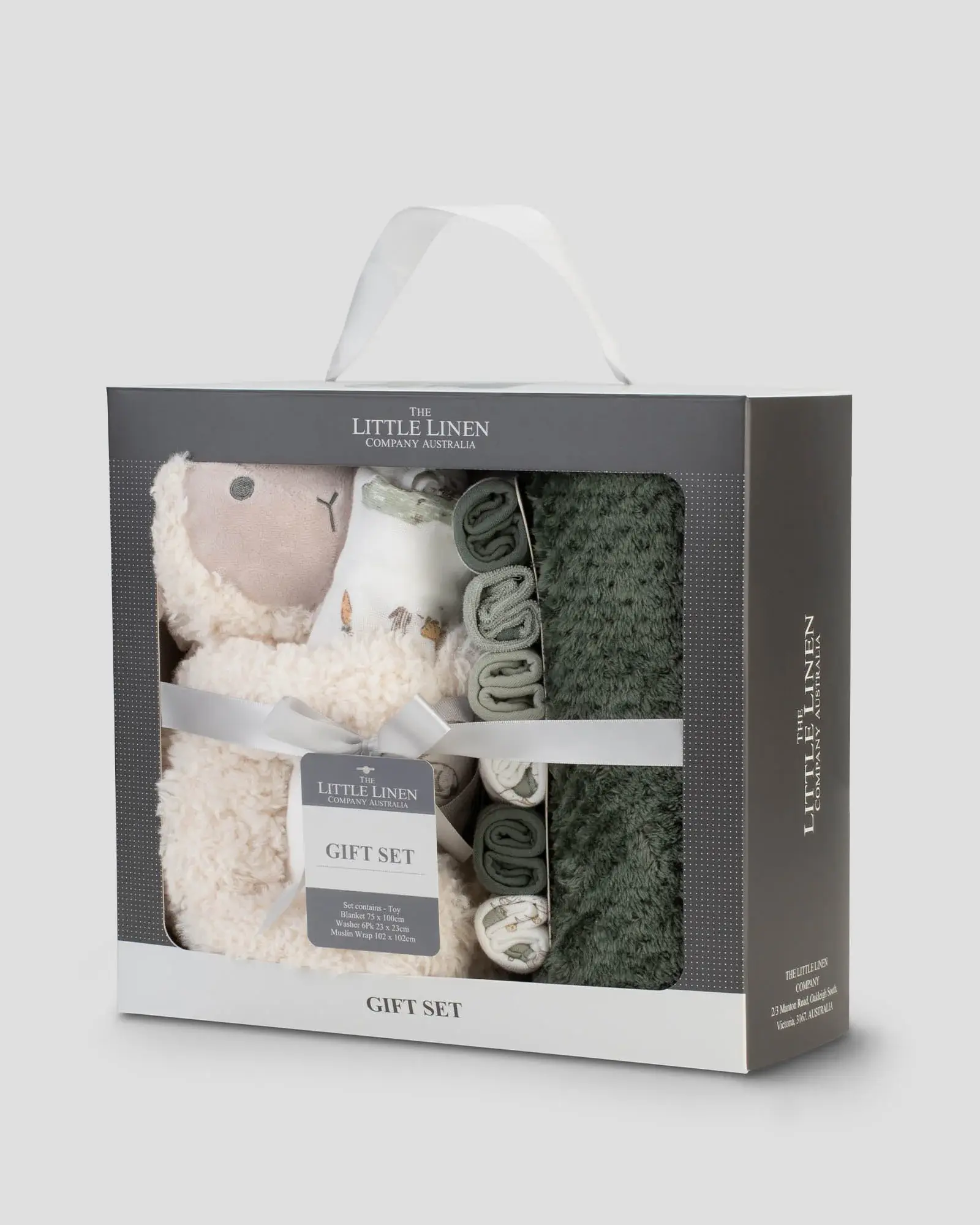 Little Linen Little Linen Boxed Gift Set Farmyard Lamb