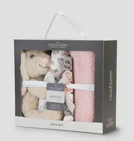Little Linen Little Linen Boxed Gift Set Harvest Bunny