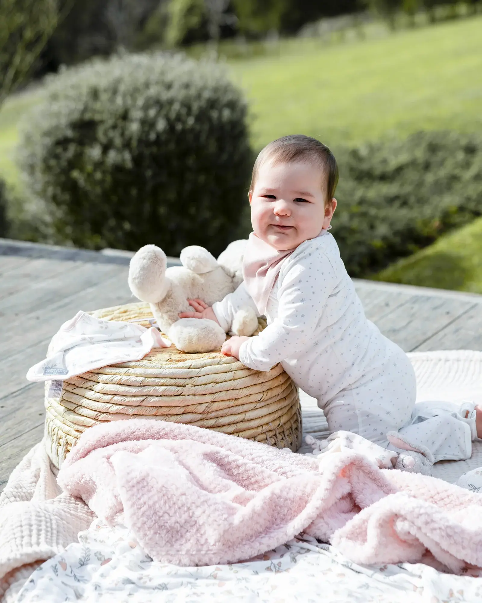 Little Linen Little Linen Boxed Gift Set Harvest Bunny