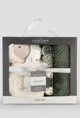 Little Linen Little Linen Boxed Gift Set Farmyard Lamb