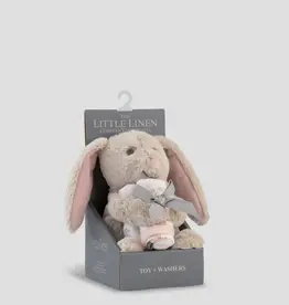 Little Linen Little Linen Plush Toy & Washers Harvest Bunny