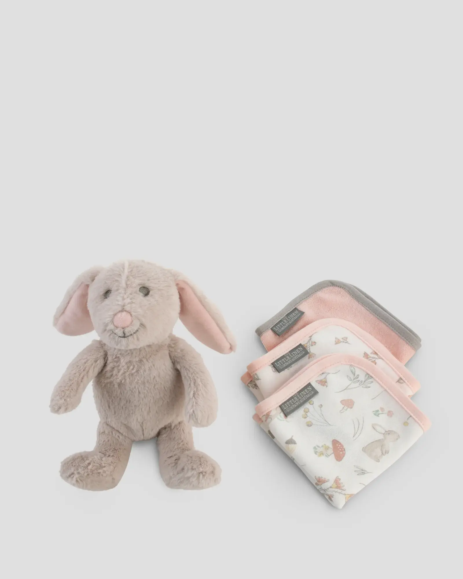 Little Linen Little Linen Plush Toy & Washers Harvest Bunny