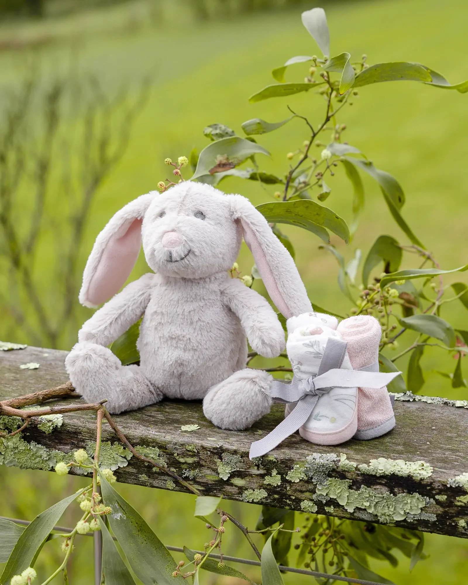 Little Linen Little Linen Plush Toy & Washers Harvest Bunny