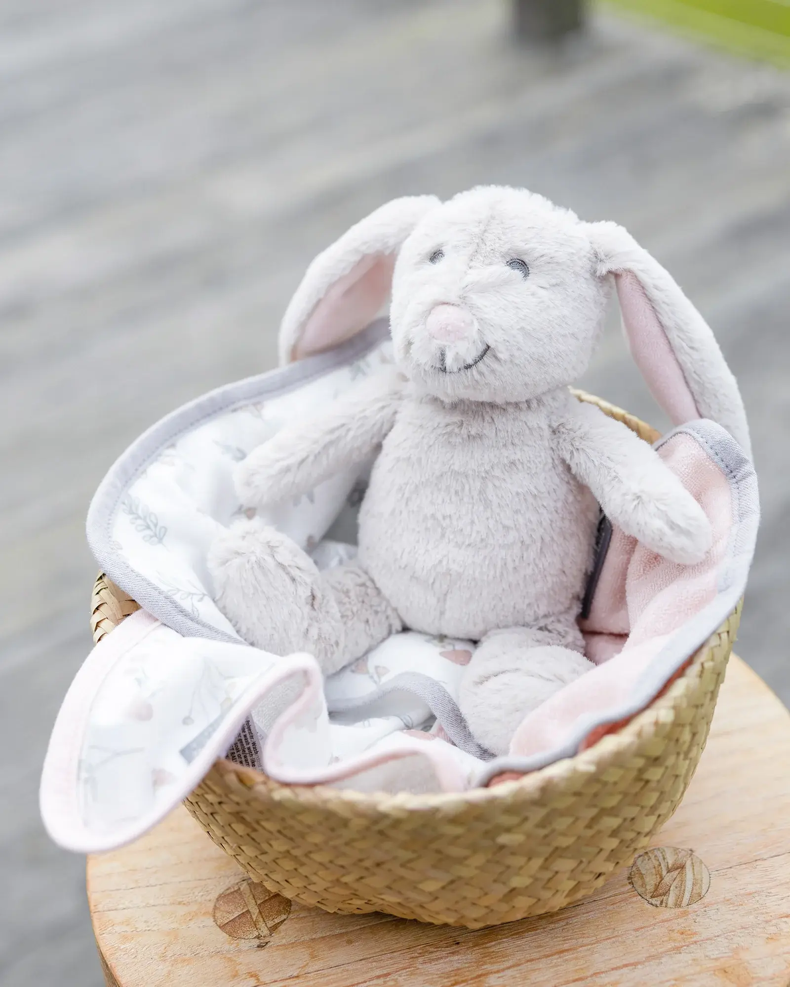 Little Linen Little Linen Plush Toy & Washers Harvest Bunny