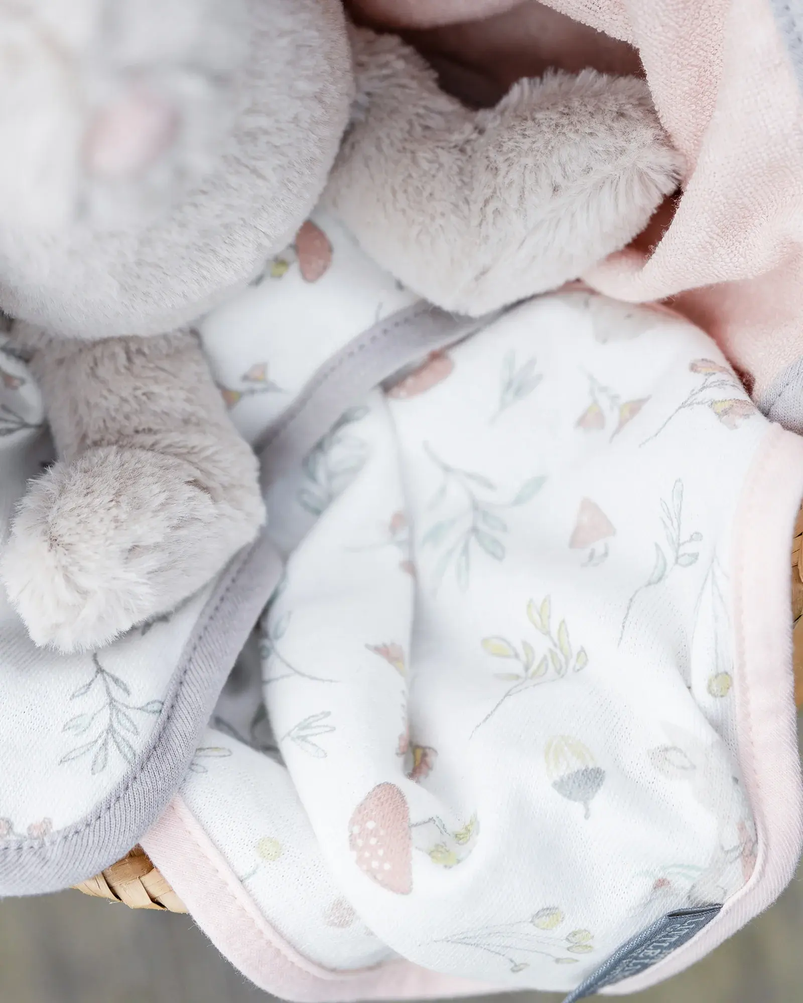 Little Linen Little Linen Plush Toy & Washers Harvest Bunny