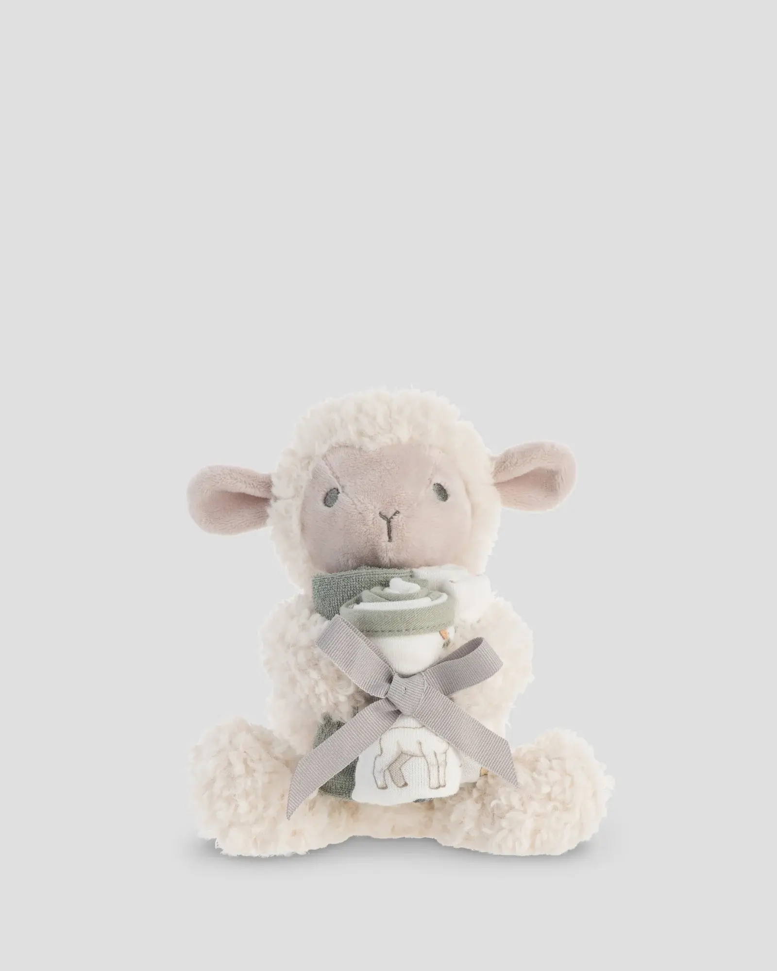 Little Linen Little Linen Plush Toy & Washers Farmyard Lamb