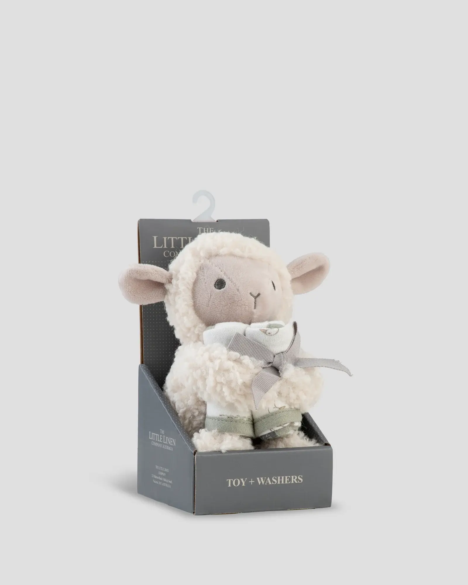 Little Linen Little Linen Plush Toy & Washers Farmyard Lamb