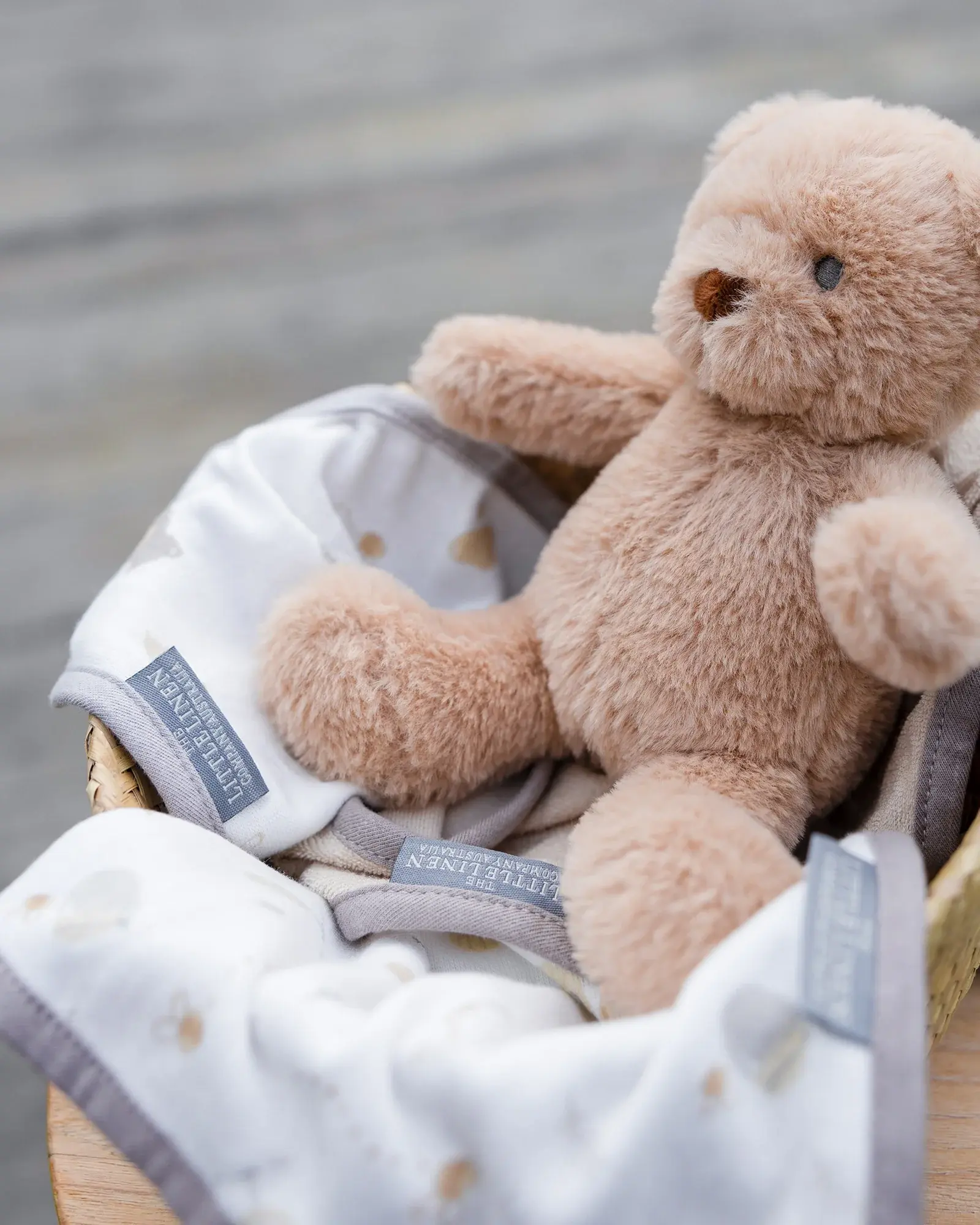 Little Linen Little Linen Plush Toy & Washers Nectar Bear