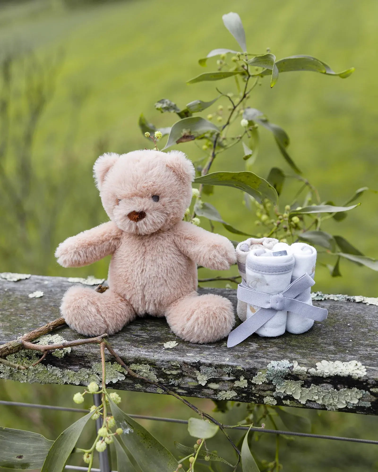 Little Linen Little Linen Plush Toy & Washers Nectar Bear