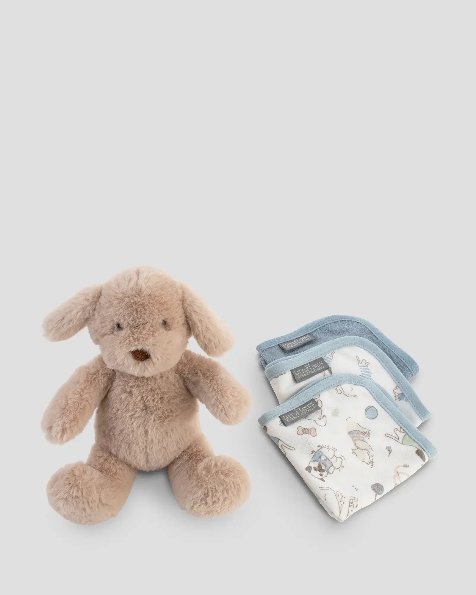 Little Linen Little Linen Plush Toy & Washers Barklife Dog