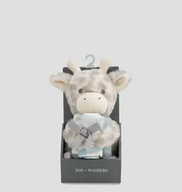 Little Linen Little Linen Plush Toy & Washers Savanna Giraffe
