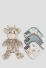 Little Linen Little Linen Plush Toy & Washers Savanna Giraffe