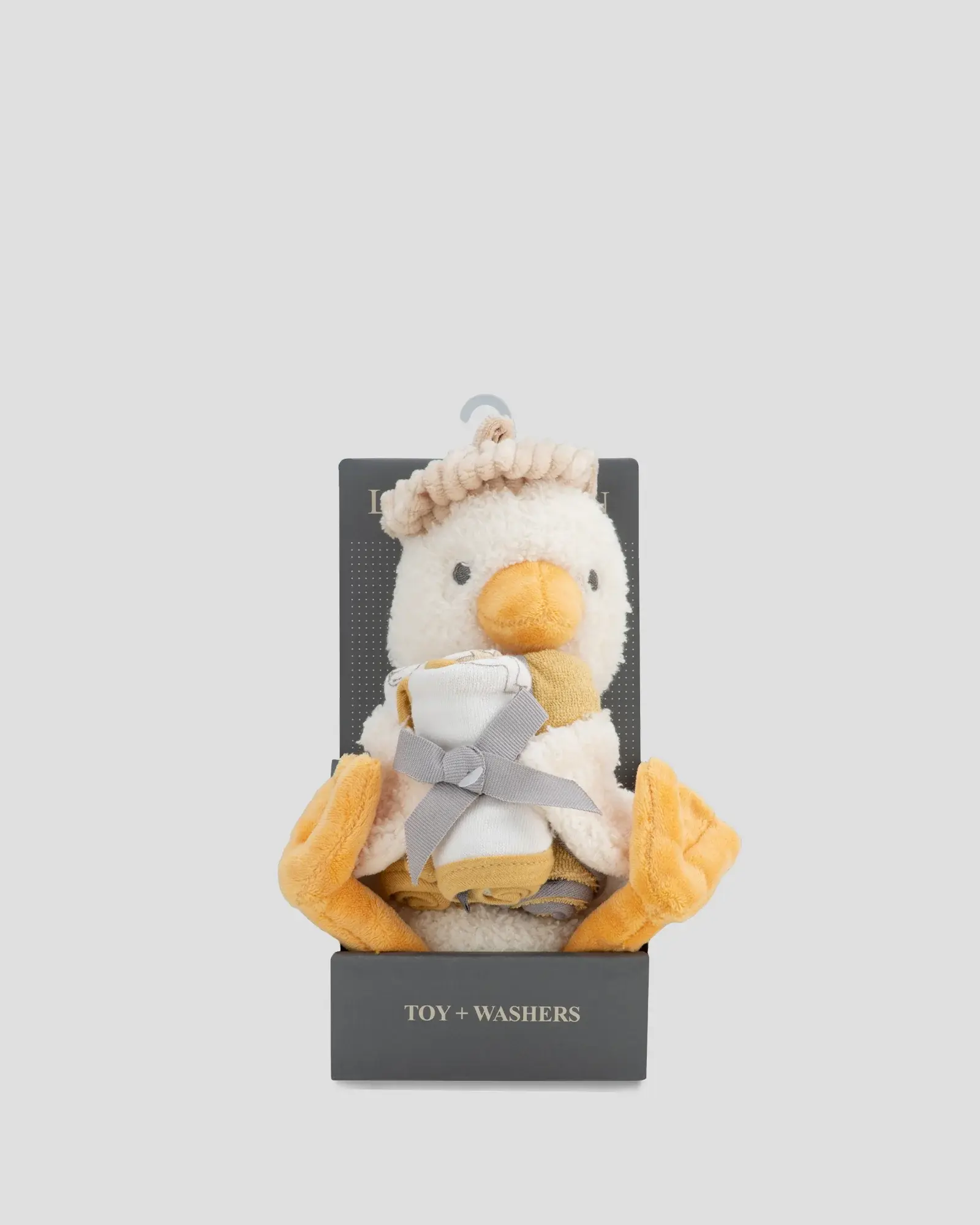 Little Linen Little Linen Plush Toy & Washers Fuzzy Duck