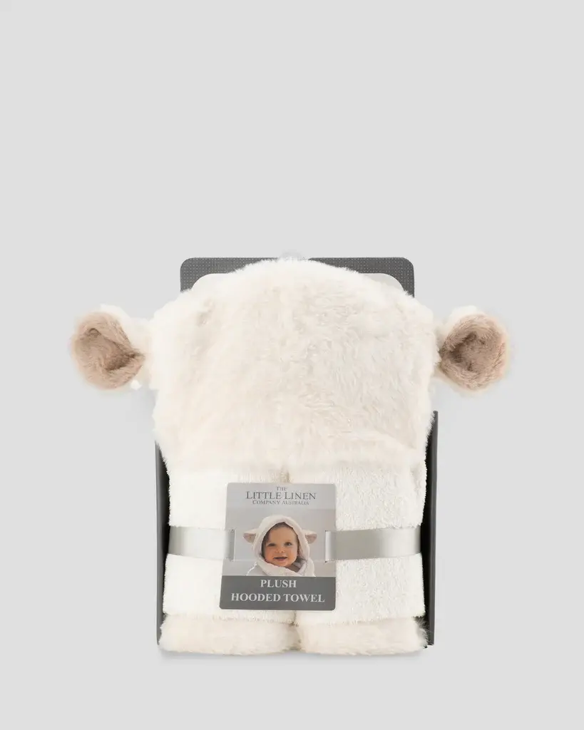 Little Linen Little Linen Plush Hooded Towel