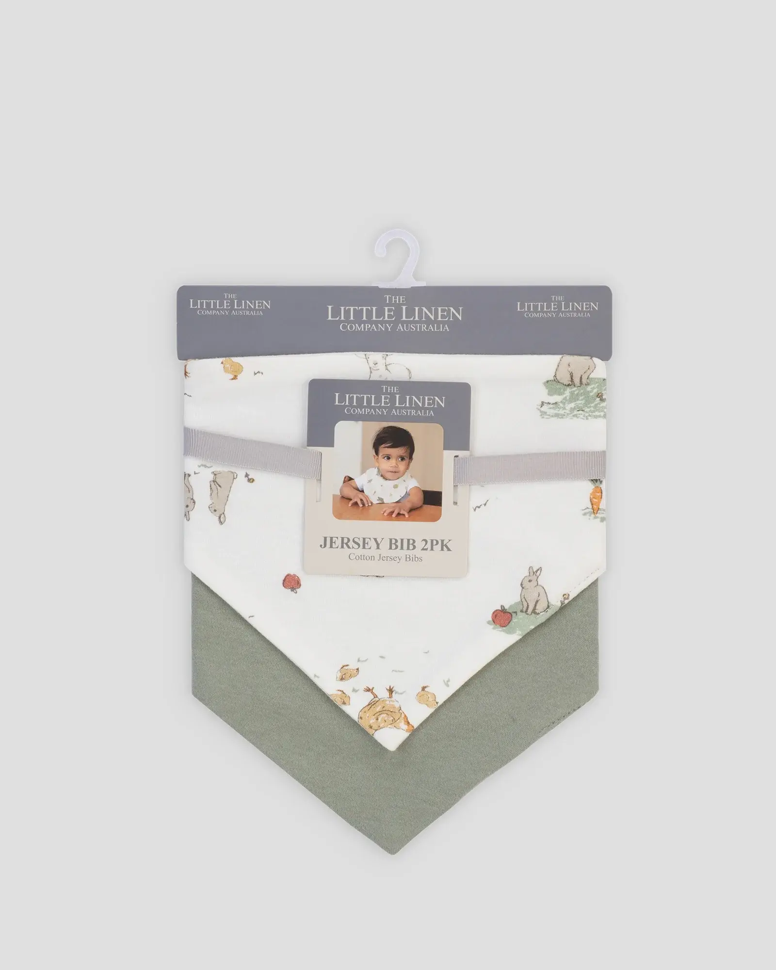 Little Haven Little Linen Jersey Bib 2 Pack