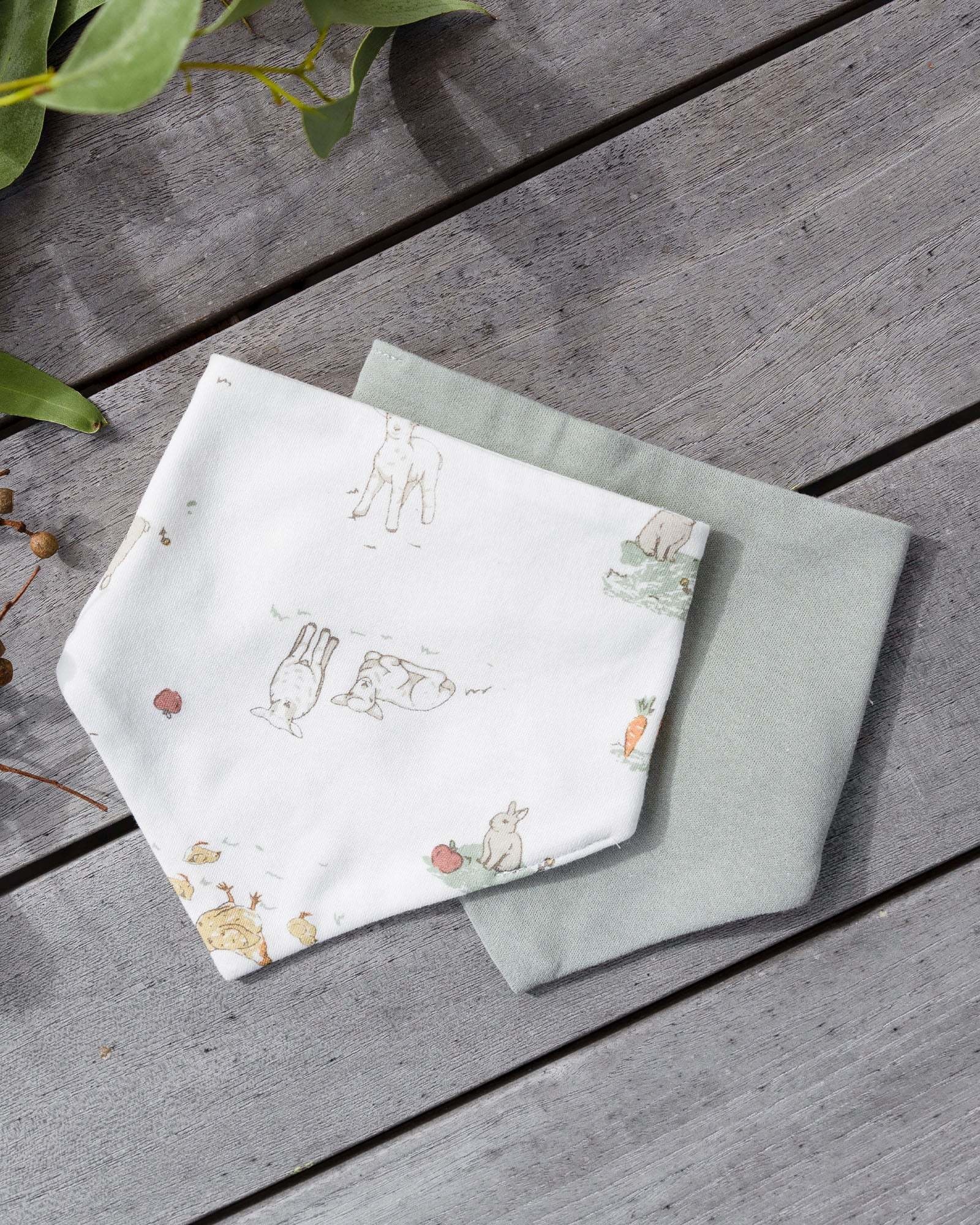 Little Haven Little Linen Jersey Bib 2 Pack