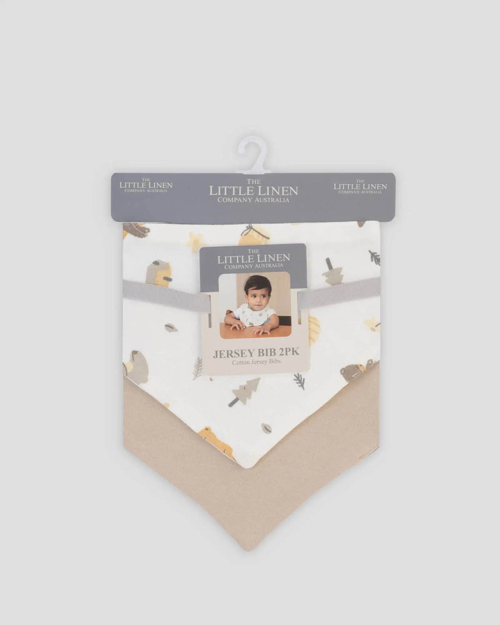 Little Haven Little Linen Jersey Bib 2 Pack