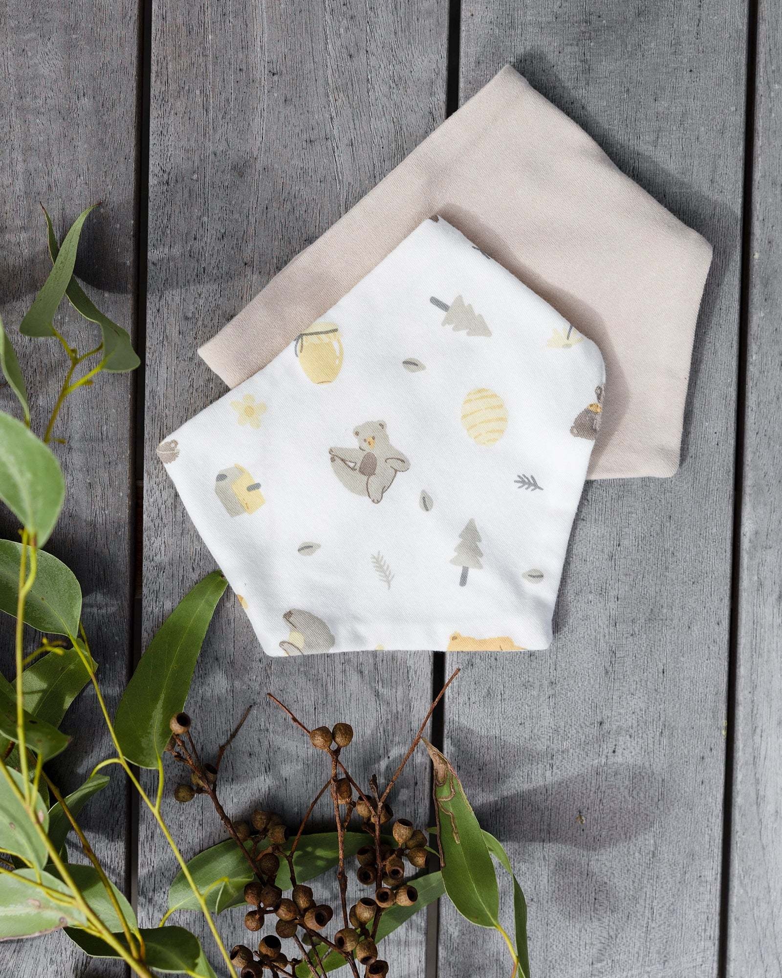 Little Haven Little Linen Jersey Bib 2 Pack