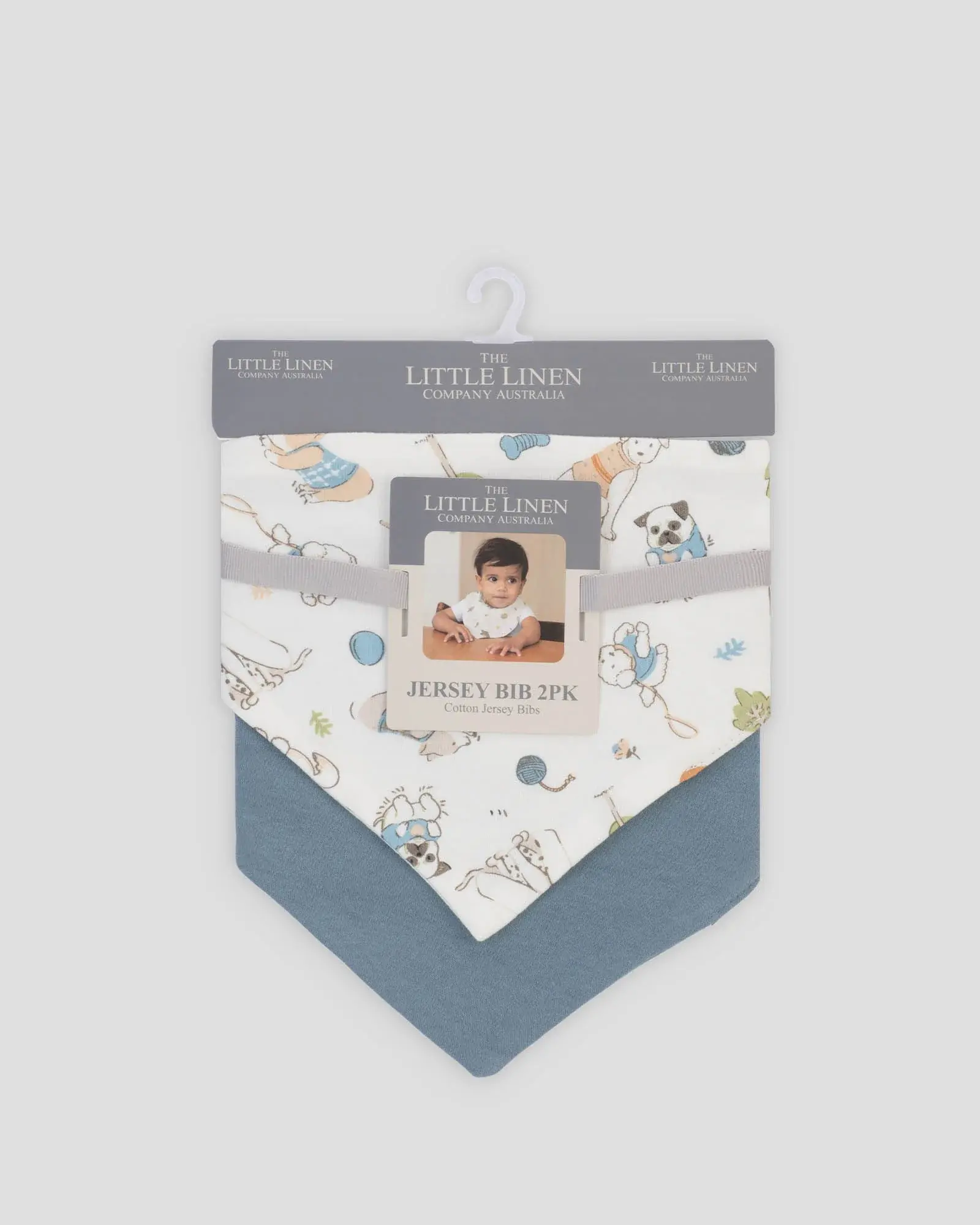Little Haven Little Linen Jersey Bib 2 Pack