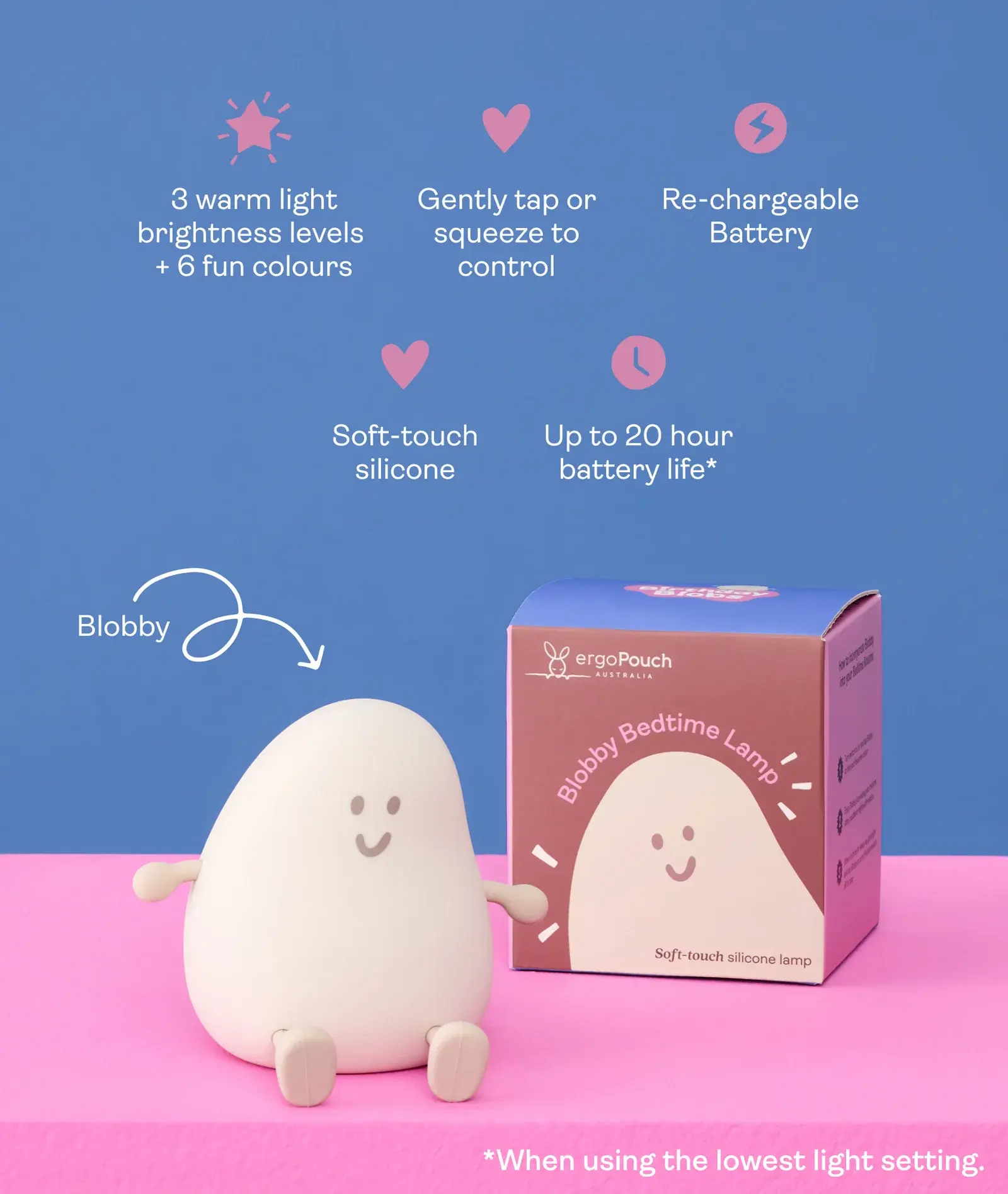 Blobby Ergopouch Blobby bedtime lamp Taupe