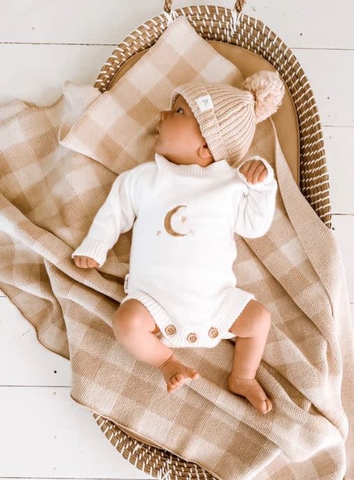 Ziggy Lou Ziggy Lou Blanket Caramel Gingham