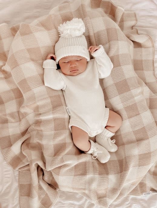 Ziggy Lou Ziggy Lou Blanket Caramel Gingham