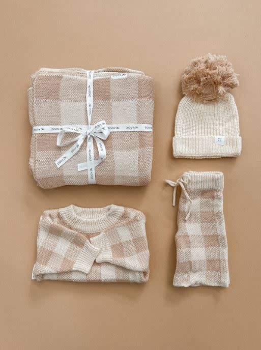 Ziggy Lou Ziggy Lou Blanket Caramel Gingham
