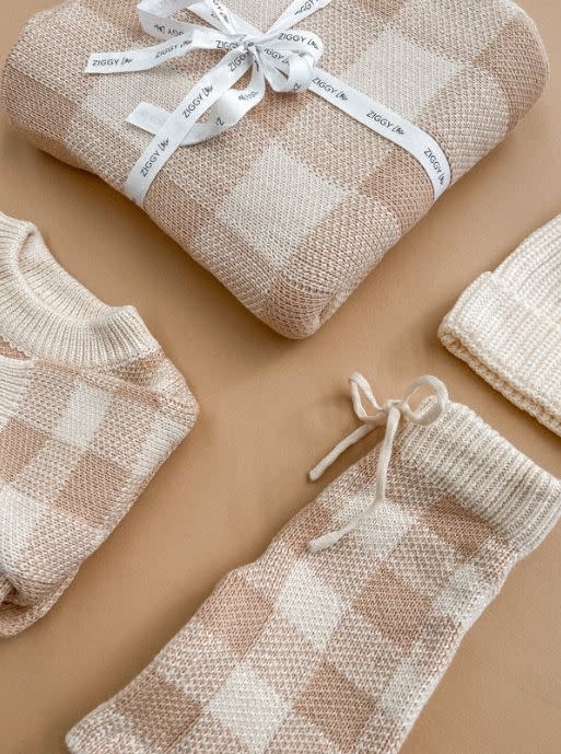 Ziggy Lou Ziggy Lou Blanket Caramel Gingham