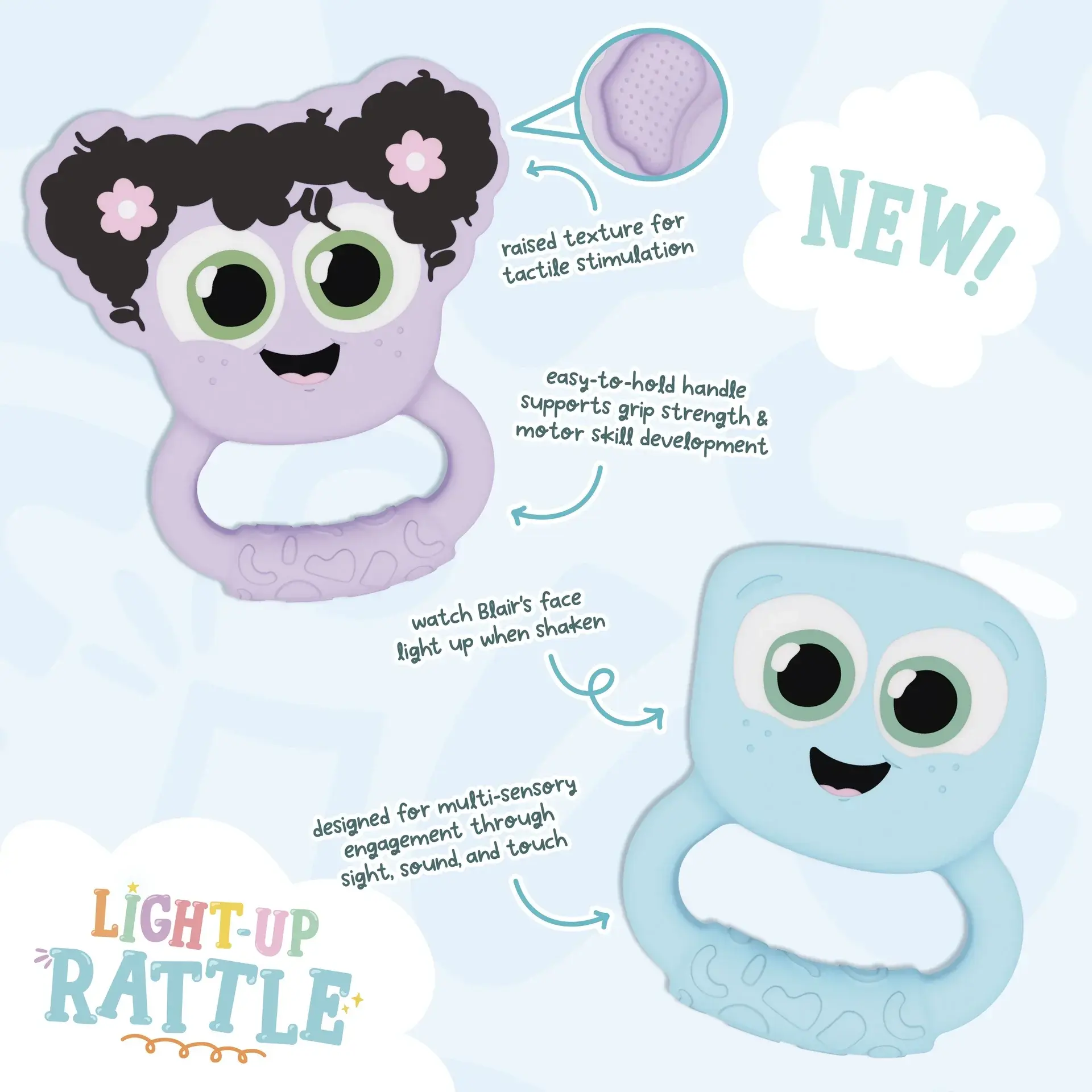 JellyStone Jellystone Glo Pal Light Up Rattle